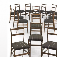A Set of Fifteen 'Superleggera' Chairs by Gio Ponti